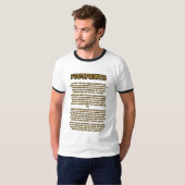 Voetafdrukken in het zandgebed Mannen Ringer T-shirt (Voorkant volledig)
