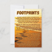 Voetafdrukken in het Zandgebed Pic Groet Kaart (Voorkant)