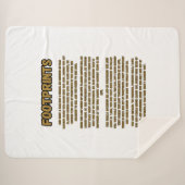 Voetafdrukken in het zandgebed sherpa deken (Voorkant (horizontaal))