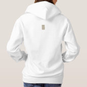 Voetafdrukken in het Zandgebed Vrouw Hoodie (Achterkant)