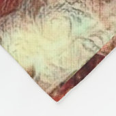 Voetafdrukken in mijn hartelietje fleece deken (Hoek)