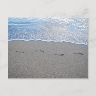 Voetafdrukken in Puerto Rico Briefkaart