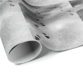 Voetafdrukken in sneeuw cadeaupapier (Rol Hoek)