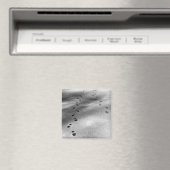 Voetafdrukken in sneeuw magneet (Insitu (Vaatwasser))