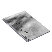 Voetafdrukken in sneeuw notitieboek (Rechterzijde)