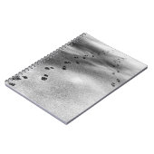 Voetafdrukken in sneeuw notitieboek (Linkerzijde)