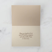 Voetafdrukken in strandzand Verjaardag Kaart (Binnen)