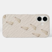 Voetafdrukken in Windswept Beach Sand Case-Mate iPhone Case (Achterkant (horizontaal))