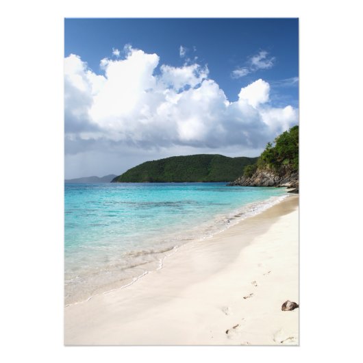 voetafdrukken in zand foto afdruk (Voorkant)