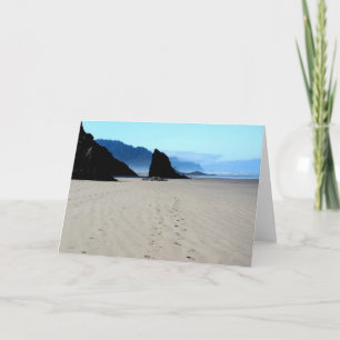 voetafdrukken in zand kaart