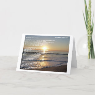 voetafdrukken in zand kaart