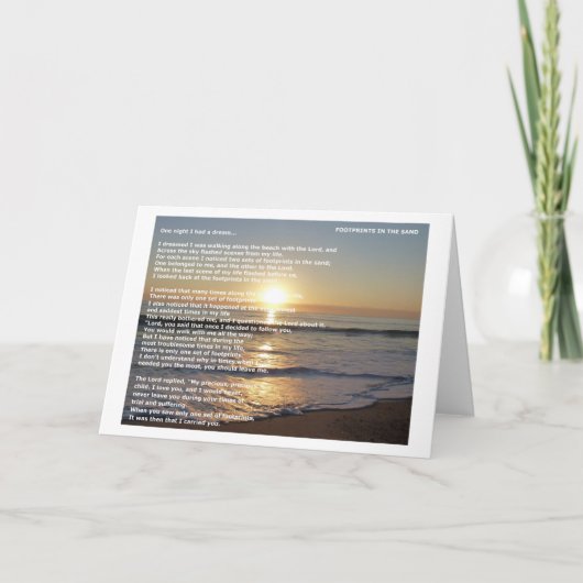 voetafdrukken in zand kaart (Voorkant)