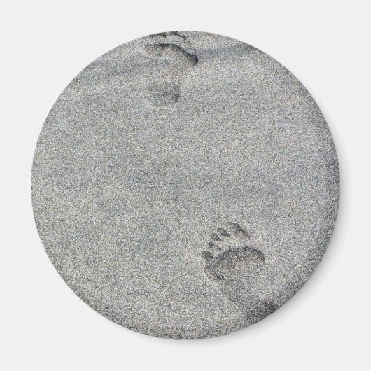 voetafdrukken in zand magneet (Voorkant)