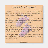 voetafdrukken in zand magneet (Voorkant)