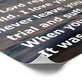 voetafdrukken in zand poster (Hoek)