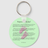 voetafdrukken in zand sleutelhanger (Voorkant)