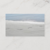 voetafdrukken in zand visitekaartje (Achterkant)