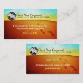 Voetafdrukken in zandVisitekaartjes met Logo Visitekaartje (Voorkant / Achterkant)