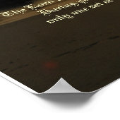 Voetafdrukken in zwart gedicht en afdrukken poster (Hoek)