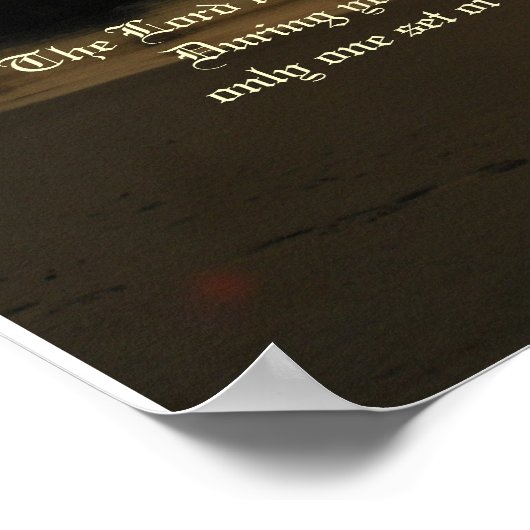 Voetafdrukken in zwart gedicht en afdrukken poster (Hoek)