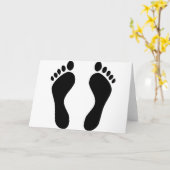 voetafdrukken kaart (Gele Bloem)