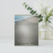 Voetafdrukken langs het Briefkaart aan de rand van (Staand voorkant)