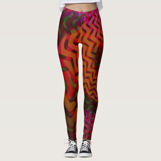 Voetafdrukken Leggings (Voorkant)