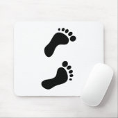 Voetafdrukken Muismat (Met muis)