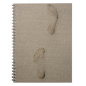 voetafdrukken notitieboek (Voorkant)