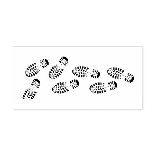 Voetafdrukken ontwerp Rubber Stamp Rubberstempel (Afrduk)