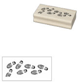 Voetafdrukken ontwerp Rubber Stamp Rubberstempel (Gestempeld)
