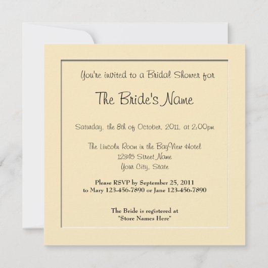 Voetafdrukken op de doucheuitnodigingen voor het s kaart (Achterkant)