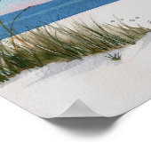 Voetafdrukken op de drukband poster (Hoek)