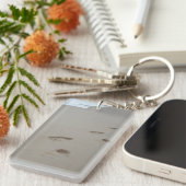 Voetafdrukken op een Mozambikaans strand Sleutelhanger (Voorkant Rechts)