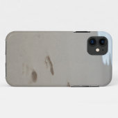 Voetafdrukken op een wit strand in Mozambique Case-Mate iPhone Case (Achterkant (horizontaal))