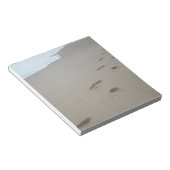 Voetafdrukken op een wit strand in Mozambique Notitieblok (Schuin)