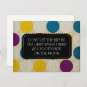 Voetafdrukken op het Briefkaart (Voorkant / Achterkant)