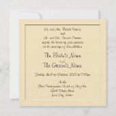 voetafdrukken op het strand huwelijksuitnodiging kaart (Achterkant)