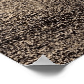 Voetafdrukken op het strand - ik was, ik ben, ik z poster (Hoek)