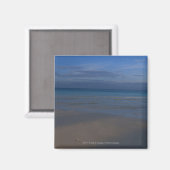Voetafdrukken op het strand magneet (Voorkant / Achterkant)