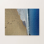 Voetafdrukken op strand, Mabibi, Thongaland Legpuzzel (Horizontaal)
