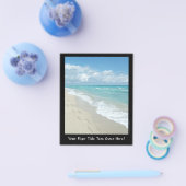 Voetafdrukken op White Sandy Beach, Schilderachtig Flyer (Enkel)