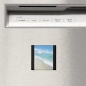 Voetafdrukken op White Sandy Beach, Schilderachtig Magneet (Insitu (Vaatwasser))