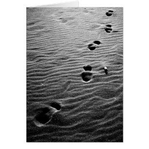 Voetafdrukken op zand