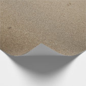 Voetafdrukken op zand cadeaupapier (Hoek)