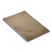 Voetafdrukken op zand notitieboek (Rechterzijde)