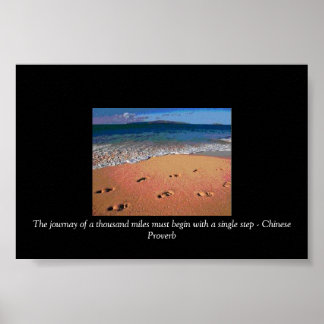 Voetafdrukken Poster