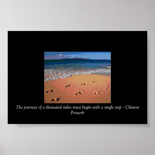 Voetafdrukken Poster (Voorkant)