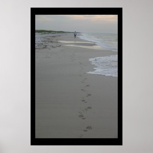 voetafdrukken poster (Voorkant)