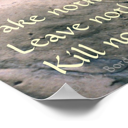 Voetafdrukken Poster (Hoek)